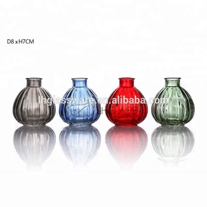 Bí Ngô Jar Polychrome Chai Thủy Tinh Chai Tròn Cho Các Loại Dầu, Phép Thuật Phù Thủy, Ủng Hộ Đám Cưới Hương Liệu Sậy Khuếch Tán - Product Image 1