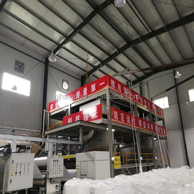 1600mm PP Spunbond Fiber Production Line Nonwoven Machinery For Shopping Bag