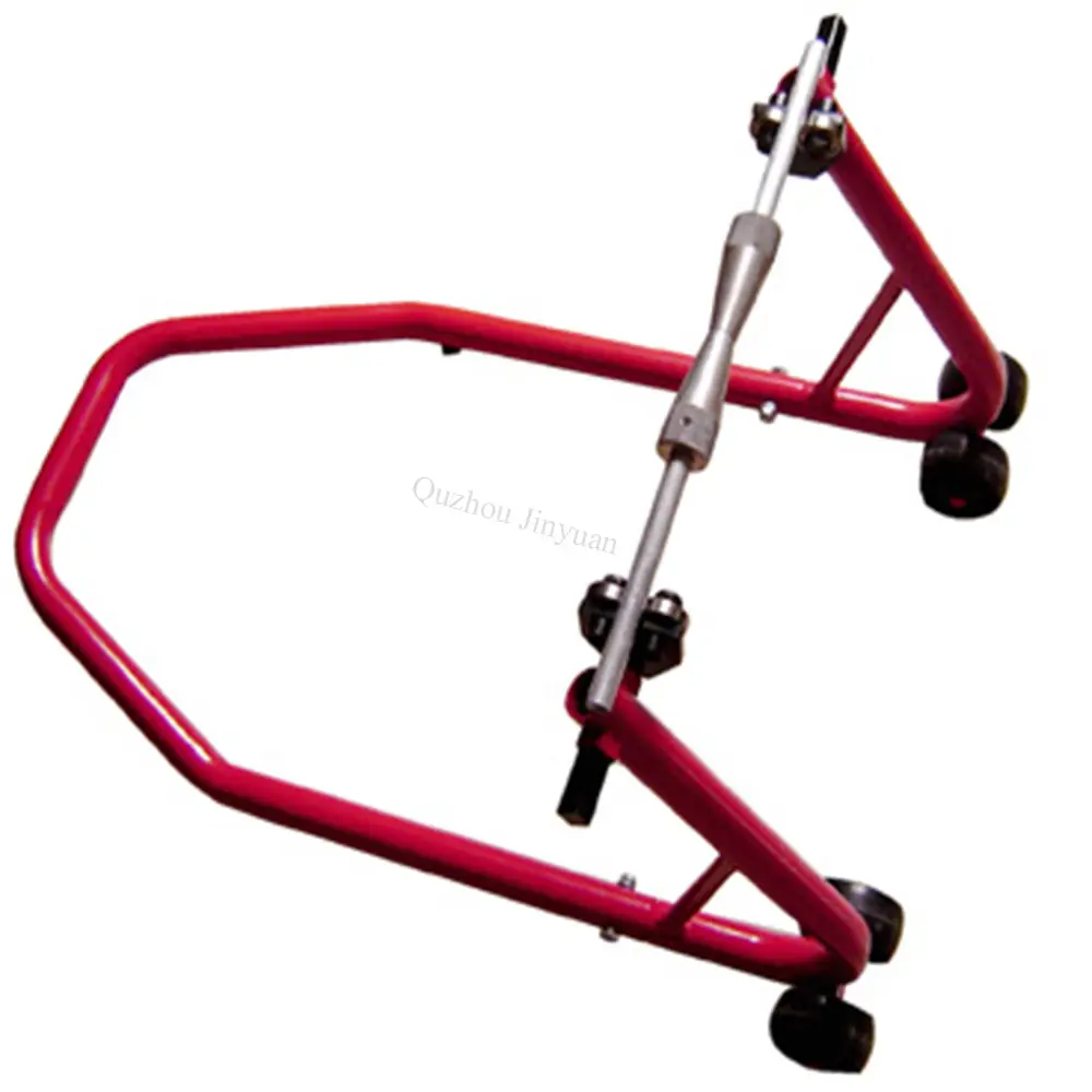 Motorfiets Stand Paddock met Vierkante Buis L of V Vorm, hot Koop Motorcycle Center Stand voor Fiets/Motorfietsen JYS-003