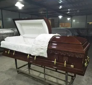 HC2 handcrafted casket mahogany veneer casket wooden casket price coffin