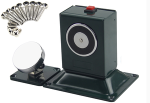 Butée de porte magnétique ignifuge DC 24V avec acier inoxydable <span class=keywords><strong>304</strong></span> et zinc, <span class=keywords><strong>force</strong></span> de maintien de 50 kg, montage au sol/mur pour hôtels - Product Image 2