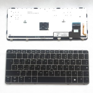 Clavier pour ordinateur portable <span class=keywords><strong>HP</strong></span> elitebook <span class=keywords><strong>820</strong></span> <span class=keywords><strong>G1</strong></span> <span class=keywords><strong>820</strong></span> G2, avec cadre noir, rétroéclairé, nouveauté - Product Image 1