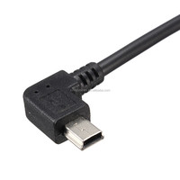 Câble USB 2.0 mâle plaqué or, 90 degrés à Mini USB, incliné, nouveau