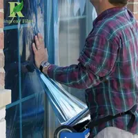Clear Blue Self Adhesive Indoors Glass and Window Protective Film