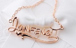 <span class=keywords><strong>Collana</strong></span> di Tendenza alla Moda 2016 <span class=keywords><strong>in</strong></span> <span class=keywords><strong>Argento</strong></span> con Lettere Personalizzate, <span class=keywords><strong>Nome</strong></span> Inciso e Diamanti CZ, Gioiello su Misura Regalo per la Mamma - Product Image 6