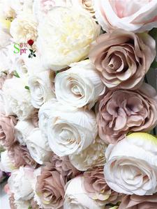 Décoration murale de mariage, fausses fleurs décoratives, pour un fond de votre mariage, vente en gros, - Product Image 5