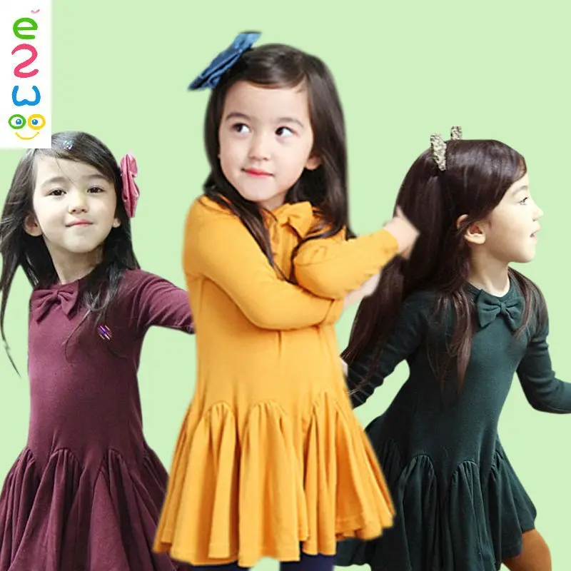 mùa thu bán buôn trẻ em gái Hàn Quốc dài tay rắn thường xinh xắn cô gái ăn mặc