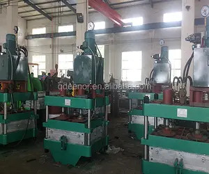 Rubber Flooring Vulcanized / Used Waste Tire Recycling Machine / Rubber Floor Tiles Vulcanizing Press