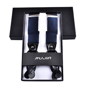 สายเอี๊ยมหนังแท้ผ้าไหมขายส่งสำหรับผู้ชาย - Product Image 1