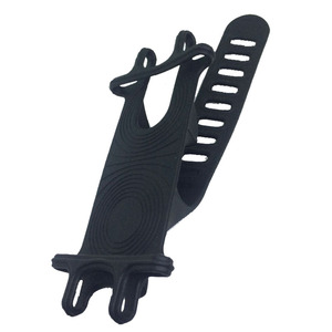 Support de téléphone pour <span class=keywords><strong>vélo</strong></span> en silicone noir intégral, produit d'usine 2022 - Product Image 3