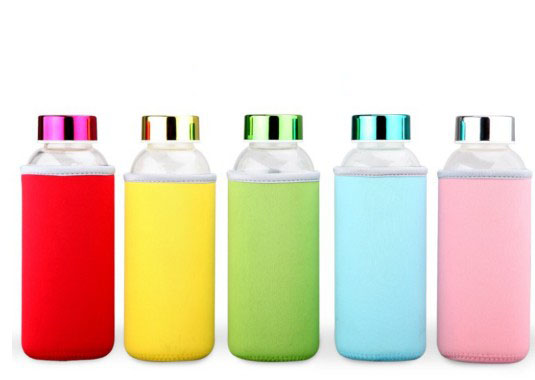 Personalized wholesale custom travel borosilicate glass water bottle for drinking water bottle glass
