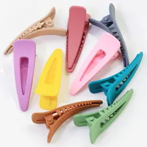 Colorful Slides Plastic Alligator Clip Blank Hair Bridal Hair Pins Kid's Accessory