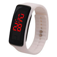 Vente en gros bon marché Sports Led affichage numérique écran tactile montre ceinture silicone bracelets LED montre tactile enfants montre
