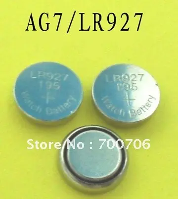 AG7 LR927 SR927 CR927 0% Hg Alkaline button cell