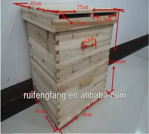 Langstroth-colmena de abejas, caja de abejas con techo de Metal, colmena de pino de Nueva Zelanda