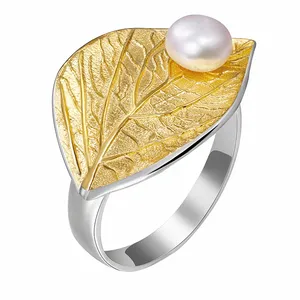 Haute qualité grossiste argent bijoux 925 sterling argent femme bague perle