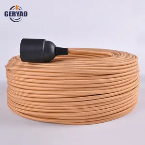 Wholesale Electrical plugs and braided fabric cable, E27 bakelite lamp socket