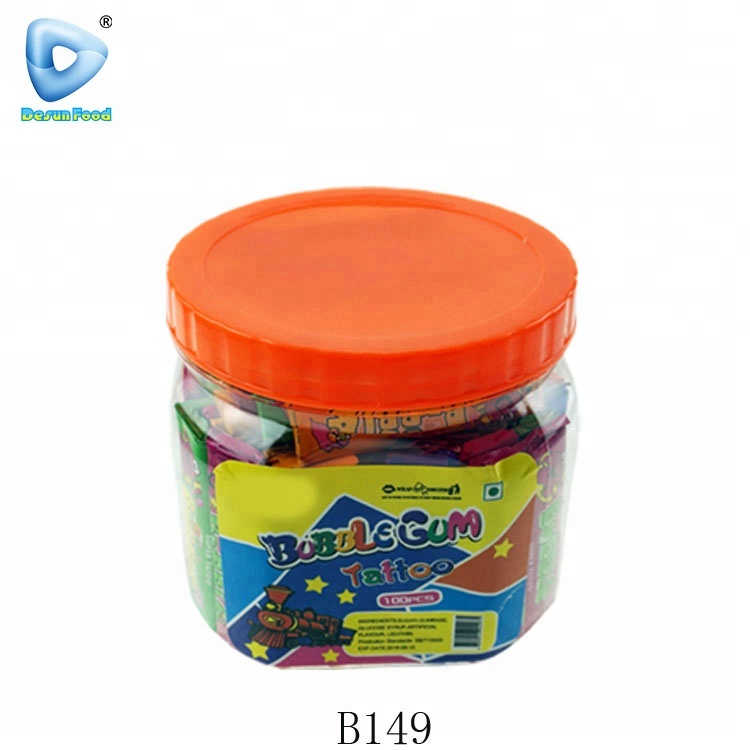 Chinese super fruit chewing gum tattoo