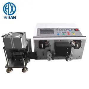 Automatic computer cable line cutting and stripping machine