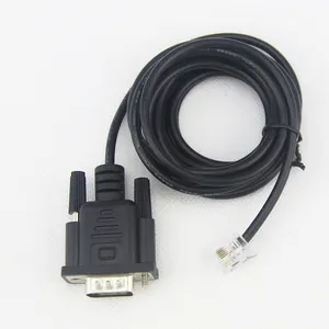 블랙 6pin RS232 DB9 직렬 Rj11 어댑터 케이블 스캐너