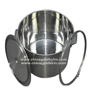 SUS304 100L Handsome Open Head Sealed Straight Stainless Steel Drum