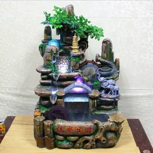 Shunlei Unique Wonderful Hot Sell resin garden wolf indoor drinking water fountain Home decoration