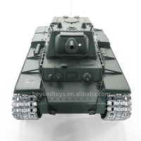 Radyo uzaktan kumanda 1:16 ölçekli 2.4Ghz KV-1 sovyet ağır tankı RC savaş tankı ile duman ve ses (Metal dişli ve parça)