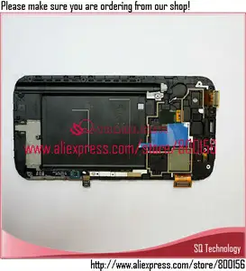 lcd mit touchscreen digitizer und rahmen montage für samsung für Galaxy Note 2 N7100 ersatzteile