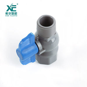 공장 가격 도매 블루 핸들 물 공급 남성 여성 스레드 3/4 "<span class=keywords><strong>Pvc</strong></span> 볼 밸브 - Product Image 3
