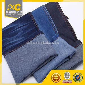 Suavizar 98% algodón 2% spandex tela de mezclilla de construcción para relajado pantalones vaqueros rectos - Product Image 3