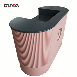 Comptoir de caisse élégant Guya CT-009 en MDF moderne et durable pour boutique, <span class=keywords><strong>station</strong></span> de caisse élégante pour une expérience d'achat en boutique - Product Image 3