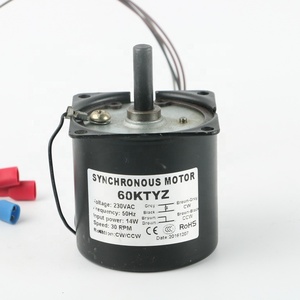 Alta calidad 60KTYZ 220V Pequeño <span class=keywords><strong>Motor</strong></span> de CA síncrono 2,5 RPM Monofásico 50Hz Frecuencia - Product Image 1