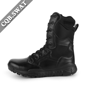 <span class=keywords><strong>Botas</strong></span> de Combate Tácticas de Verano para Hombre CQB.SWAT, de Alta Resistencia con Cierre, Malla Reforzada, Plantilla de EVA y Suela de Goma, Color Negro - Product Image 2