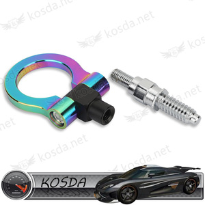 Crochet de remorquage Jdm <span class=keywords><strong>Neochrome</strong></span> Arc-En-Pour L'avant De la Voiture Crochet De Remorquage - Product Image 1