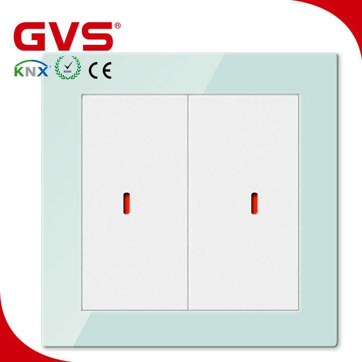 Mechanischer Druckknopf/Switch-2gang aus Kunststoff (Intelligentes Haus-und Gebäudes teuerung system KNX/EIB)