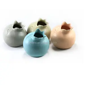 热卖新设计的不同尺寸和颜色的石榴形状陶瓷花瓶