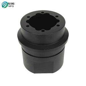 Service de tournage CNC, pièces de boîtier en aluminium anodisé dur noir pour torche Portable - Product Image 5