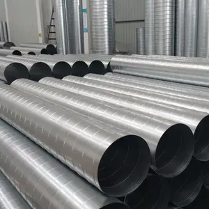 Saluran Bulat Spiral Udara Stainless Steel Digunakan Di Pabrik