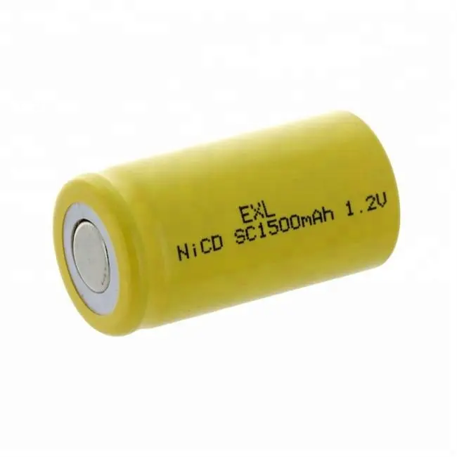 HT 1,2 v nicd c tamaño batería recargable 1,2 v ni-cd sc 1500mAh de iluminación de emergencia de la batería/Personalizar batería aceptado