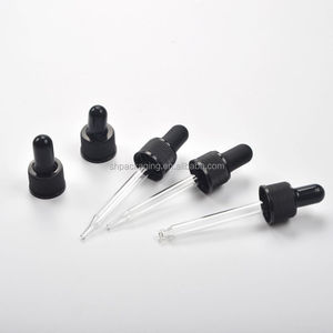 Compte-gouttes en caoutchouc et silicone, capuchon plastique <span class=keywords><strong>18</strong></span> 410 pour bouteille d'huile essentielle de 30ml, pipette en verre de 77mm, en stock en ue - Product Image 3