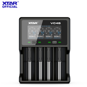 XTAR VC4S מקס 3A נטענת סוללה מטען רב-Ion סוללה מטען עם ארבעה חריצים