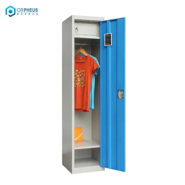 Hängende Stange & Regale Design Kleider schrank Offizier One Single Door Steel Wall Locker