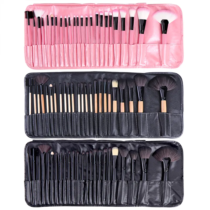 24 pezzi pennelli per trucco professionale ombretto pennelli per trucco in polvere per ciglia Maquillaje con kit di borse pennello per trucco cosmetico di bellezza