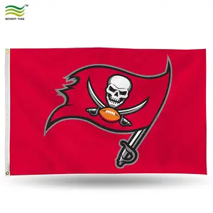 Bandera impresa del equipo de fútbol de la NFL de los Buccaneers de la Bahía de Tampa, 3 'x 5'