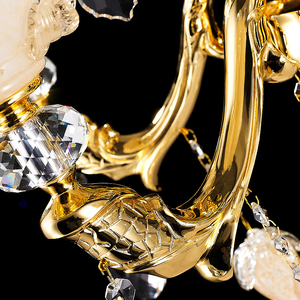 MEEROSEE – applique murale en alliage de Zinc de couleur laiton, en cristal, support en verre de <span class=keywords><strong>Fruit</strong></span> de <span class=keywords><strong>Dragon</strong></span> pour salon, allée, couloir MD85419 - Product Image 5