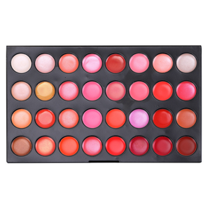 Printed Your Logo 32 Color Lip Gloss Lipstick Cosmetic Makeup Cream <strong>Palette</strong> Cosmetics Vegan Lip Gloss Vendor - Product Image 1