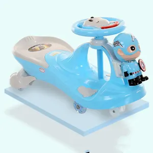 Roda Pu dengan Lampu Flash Model Baru dengan Harga Murah Harga Anak-anak Naik Twister Mainan Mobil Baby Swing Car