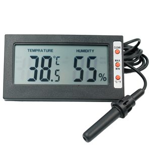 Groot Scherm Elektronische Lcd Huishoudelijke Thermometer Hygrometer Tester Digitale Temperatuur-vochtigheidsmeter Tester Met <span class=keywords><strong>Probe</strong></span>
