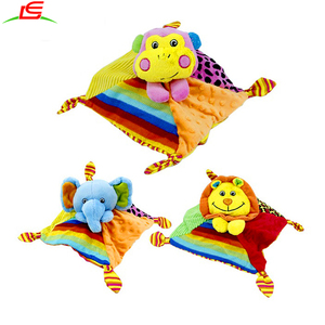 Logo personnalisé en peluche singe éléphant <span class=keywords><strong>lion</strong></span> animal super doux bébé <span class=keywords><strong>couverture</strong></span> de sécurité - Product Image 3