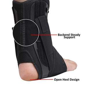 Attelle de cheville orthopédique à lacets, protège-pied, stabilisateur de cheville, soutien pour soulager la douleur au pied - Product Image 5
